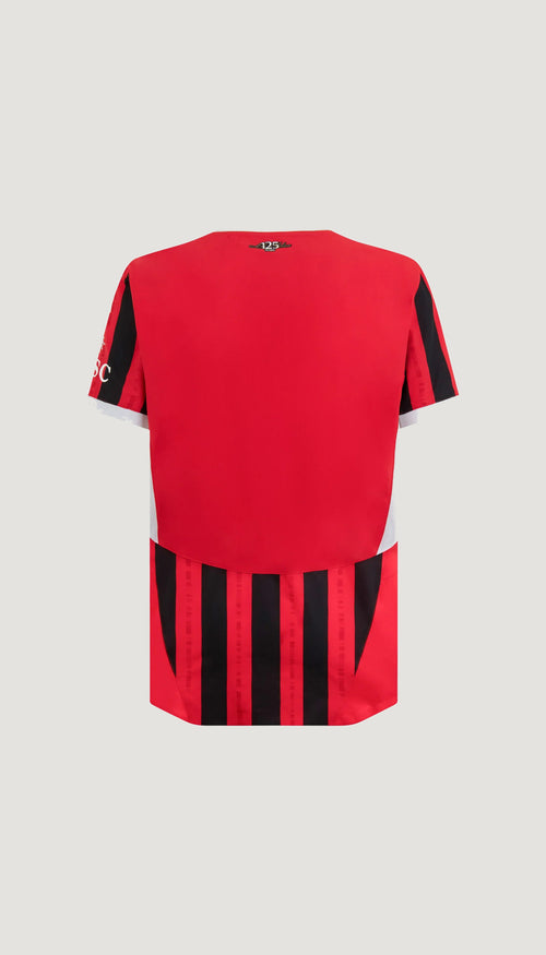 Jersey local AC Milan 2024/25 versión jugador, vista posterior