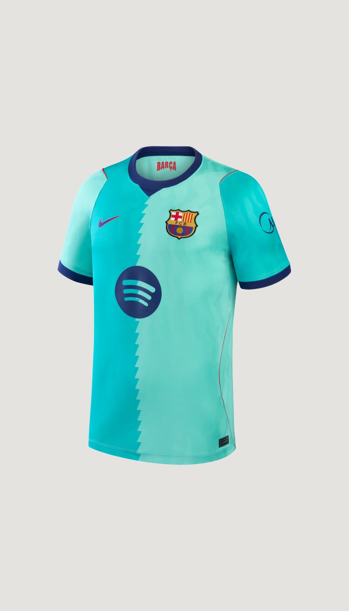 FC Barcelona tercera 2026/27 versión jugador — vista frontal