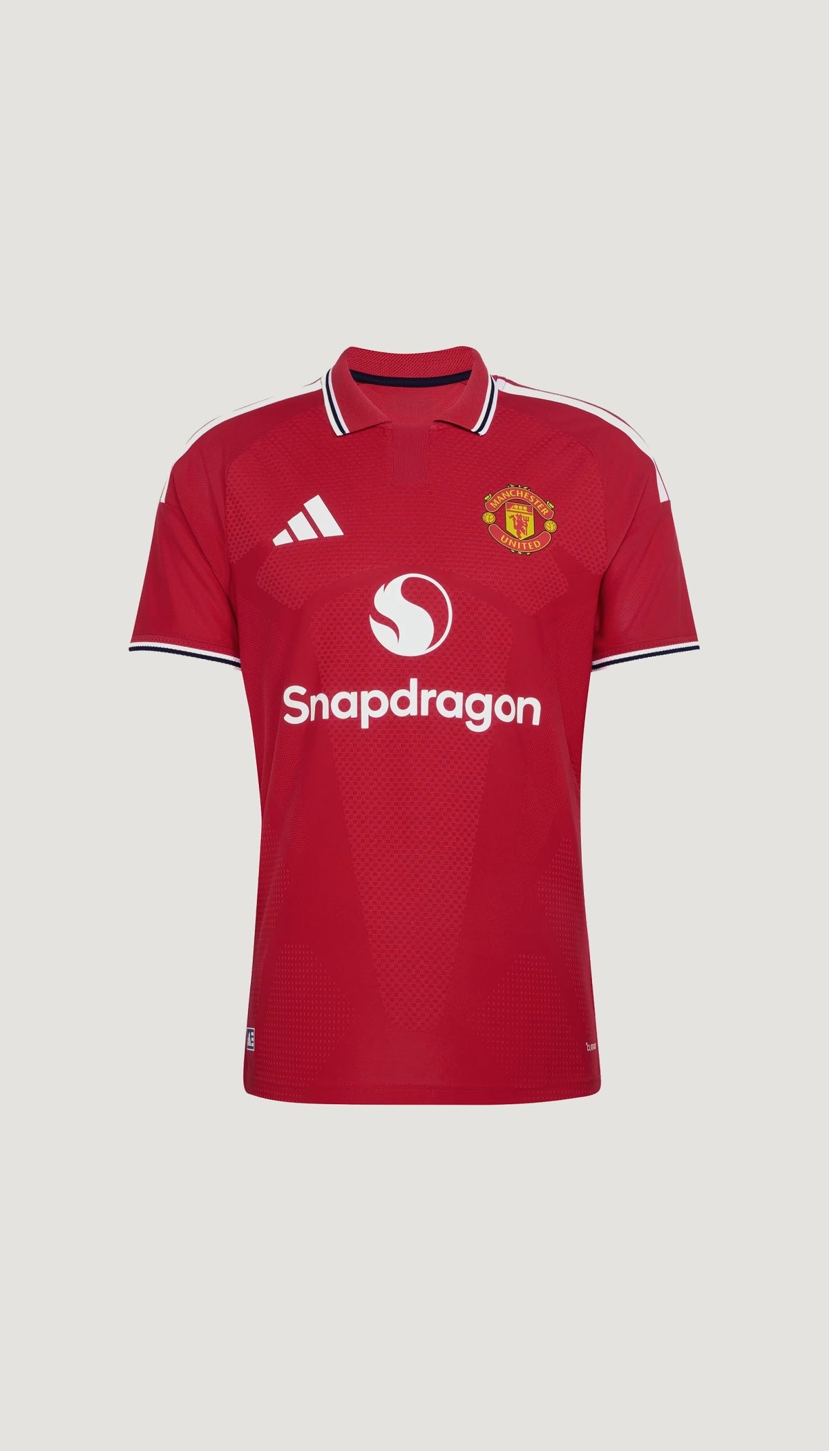 Manchester United local 2026/27 versión jugador — vista frontal