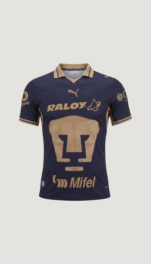 Pumas UNAM local 2026/27 versión jugador no oficial — vista frontal