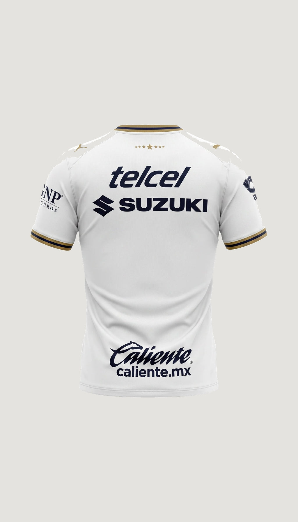 Pumas UNAM visita 2026/27 versión jugador no oficial — vista posterior