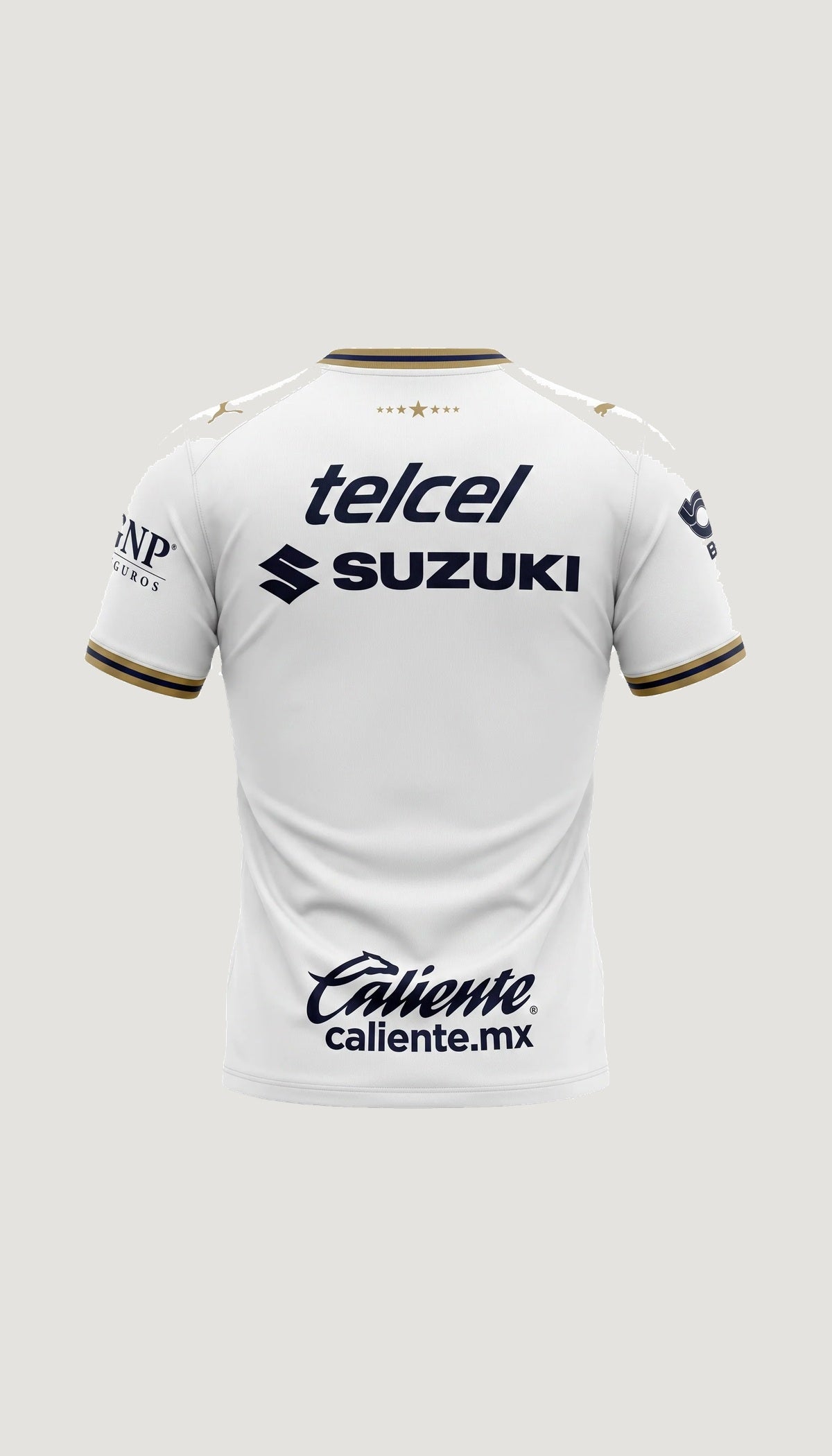 Pumas UNAM visita 2026/27 versión jugador no oficial — vista posterior