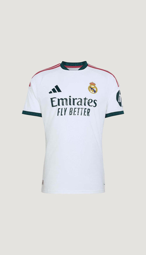 Real Madrid local 2026/27 versión jugador — vista frontal