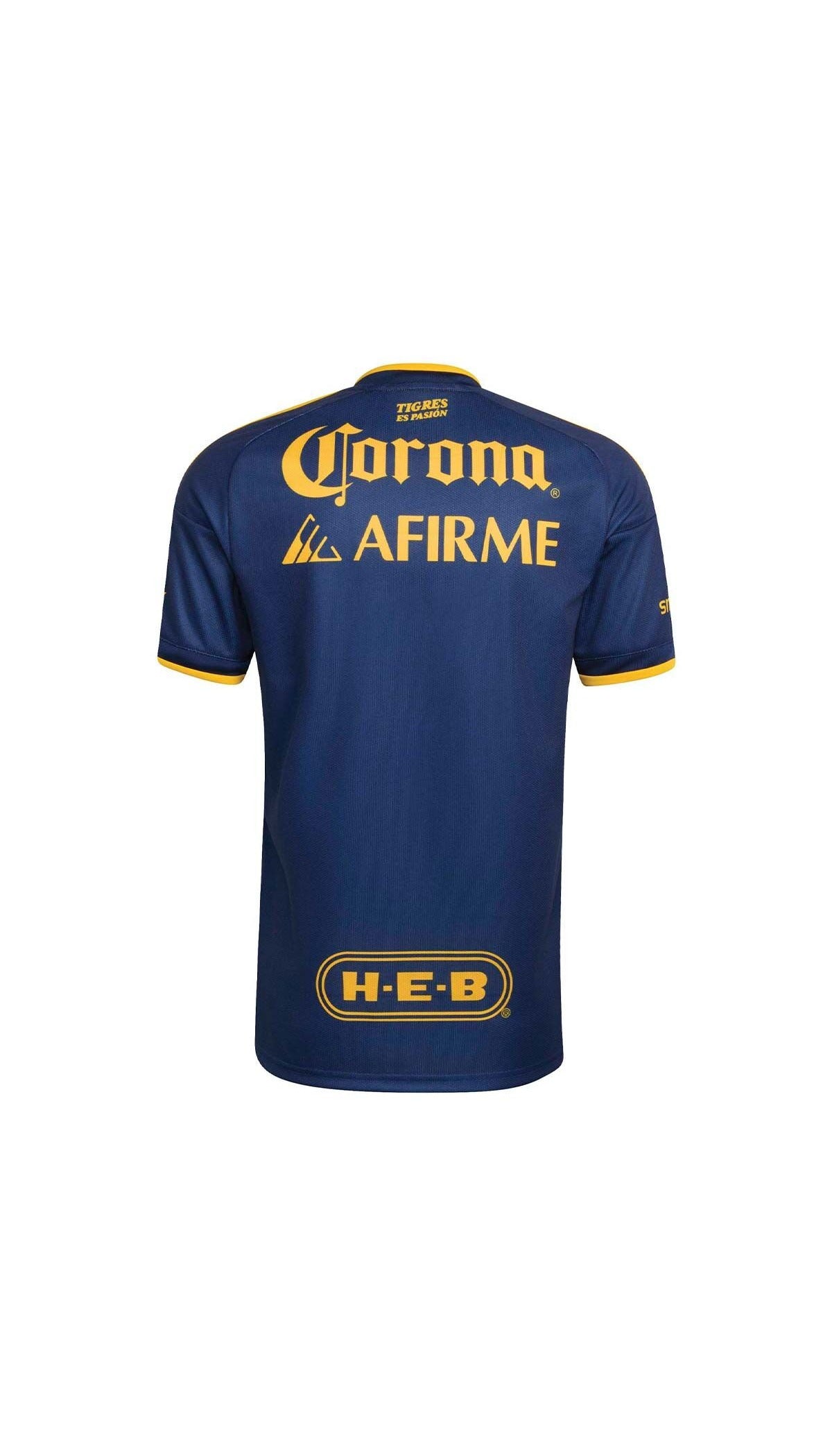 Tigres UANL visitante 2025/26 versión jugador — vista posterior