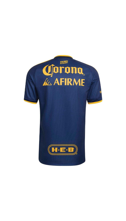 Tigres UANL visitante 2025/26 versión jugador — vista posterior