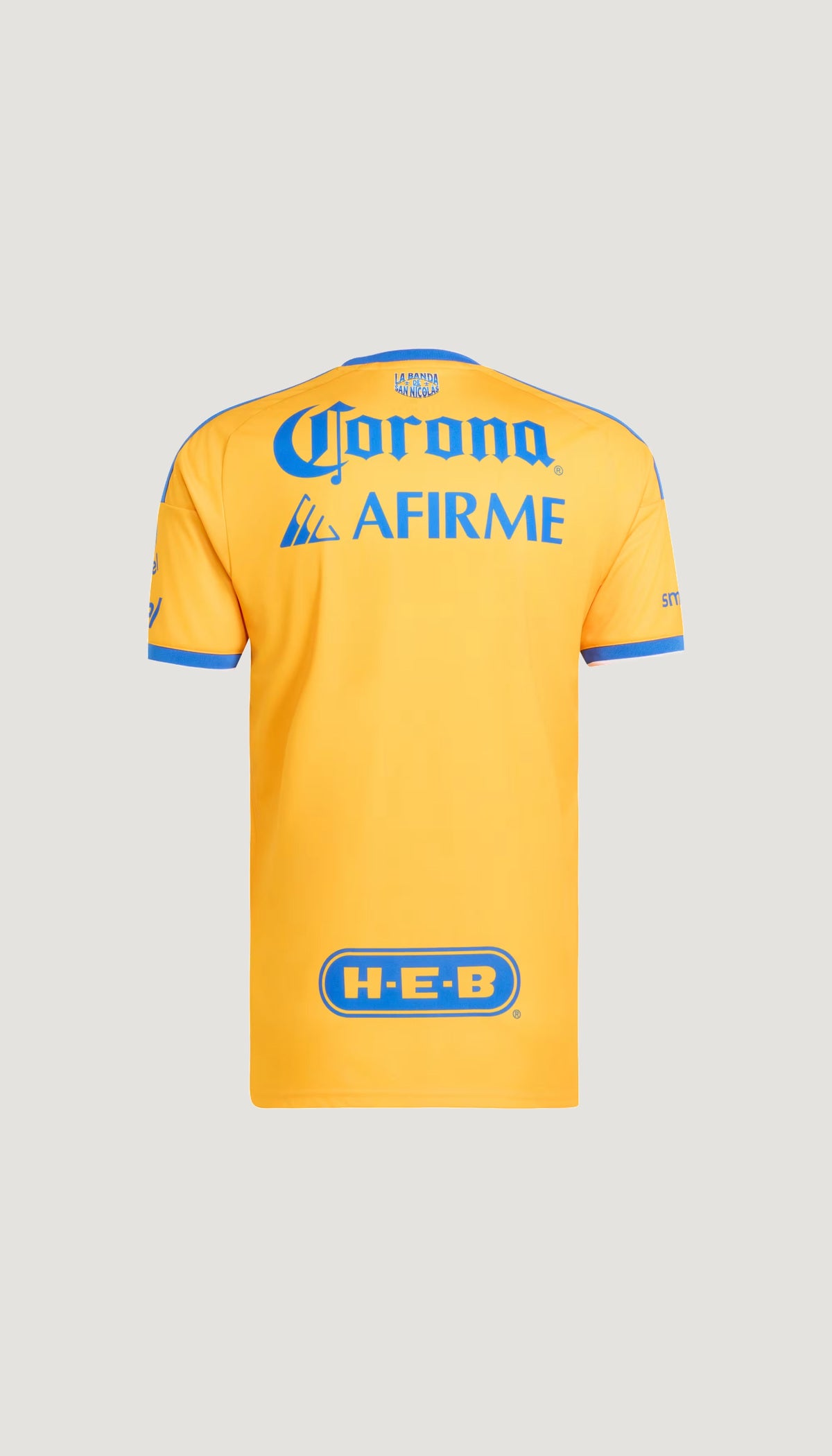 Tigres UANL local 2026/27 versión jugador — vista posterior